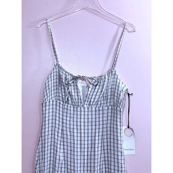 Privacy Please Hanna Midi Dress in Black & White Size Medium - Picture 7 of 11